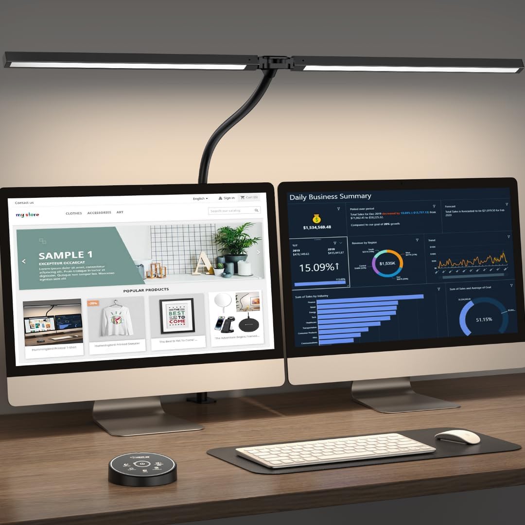 24W 5 Color Flexible Adjustable Lighting Table Lamp for Study Drafting