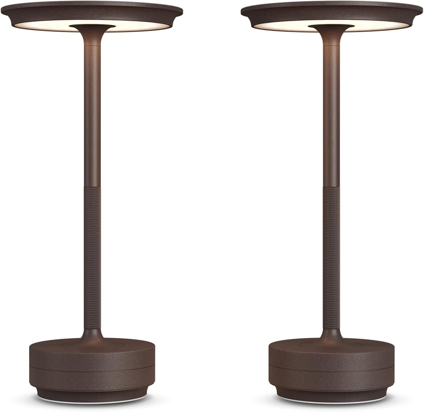 2 Pack Rechargeable Cordless Table Lamps, 5000mAh Portable LED Table Light