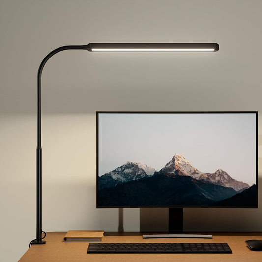 Caring LED Desk Lamp 360° Flexible Gooseneck Work Lamp with Desk